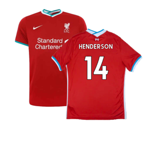 Liverpool 2020-21 Home Shirt (Excellent) (HENDERSON 14)_0