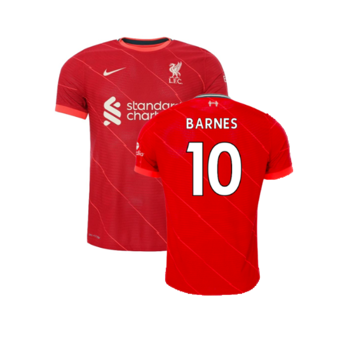 Liverpool 2021-2022 Vapor Home Shirt (Excellent) (BARNES 10)