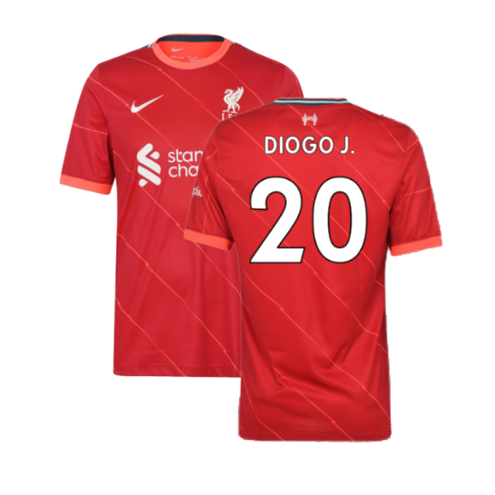 Liverpool 2021-22 Home Shirt (L) (Very Good) (DIOGO J. 20)