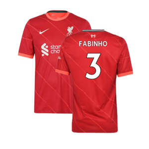 Liverpool 2021-22 Home Shirt (L) (Very Good) (FABINHO 3)_0