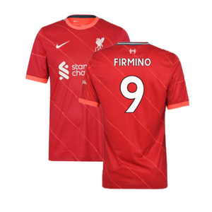 Liverpool 2021-22 Home Shirt (L) (Very Good) (FIRMINO 9)_0