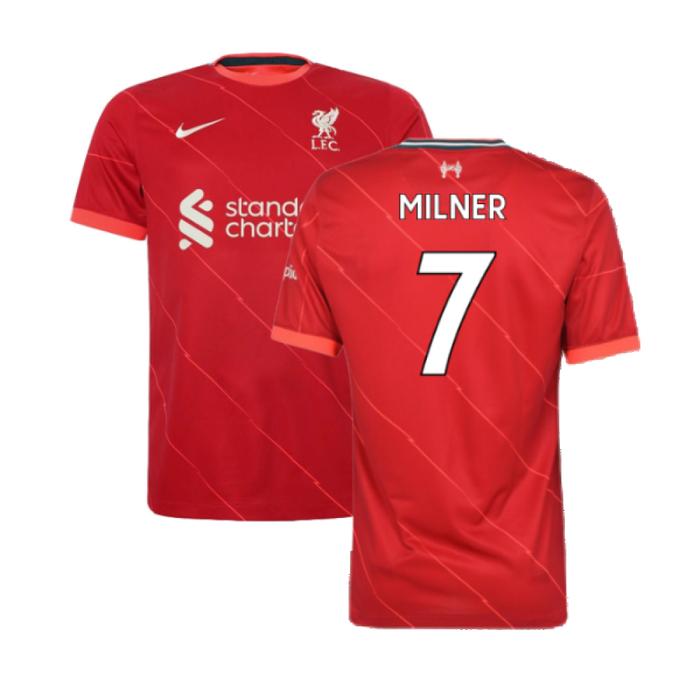 Liverpool 2021-22 Home Shirt (L)  (MILNER 7) (Excellent)