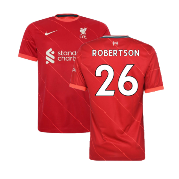 Liverpool 2021-22 Home Shirt (L)  (ROBERTSON 26) (Excellent)