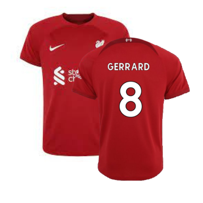 Liverpool 2022-23 Home Shirt (S) (Excellent) (GERRARD 8)