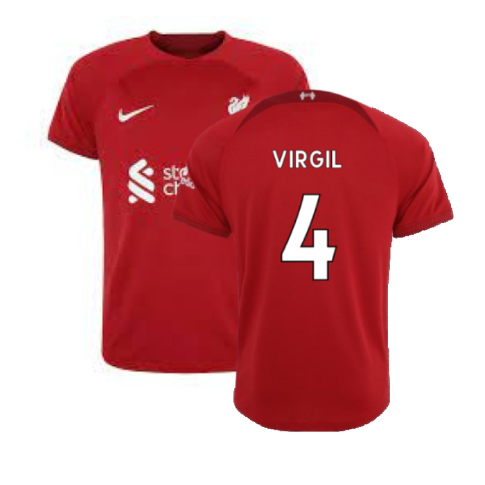 Liverpool 2022-23 Home Shirt (S) (Excellent) (VIRGIL 4)