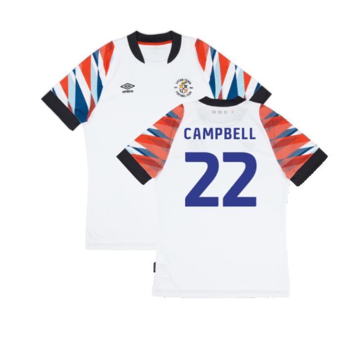 Luton Town 2022-23 Away Shirt (Sponsorless) (XL) (Very Good) (Campbell 22)