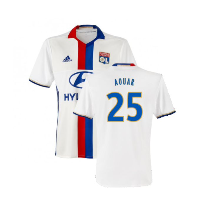 Lyon 2016-17 Home Shirt (3XL) (Mint) (Aouar 25)