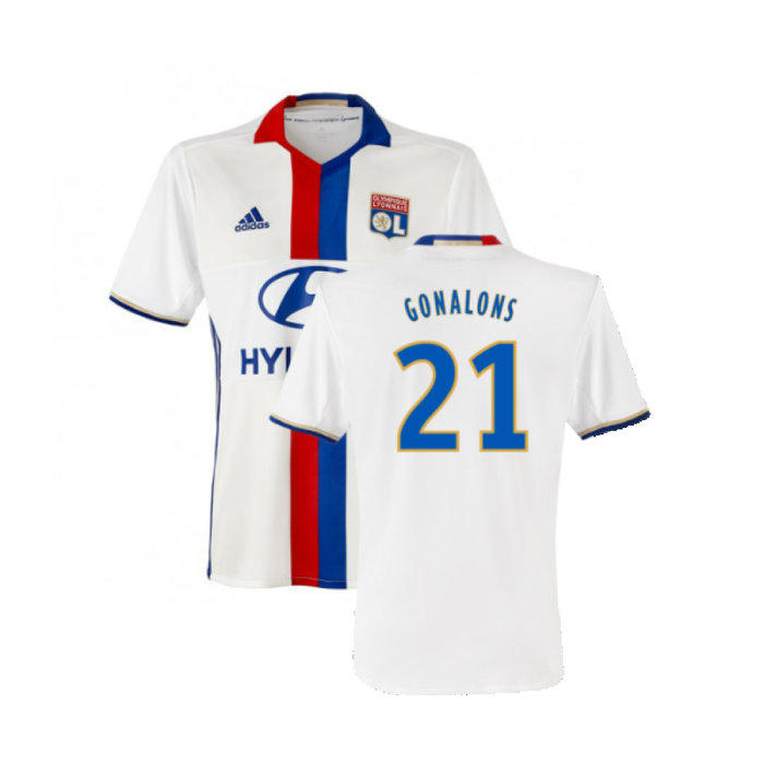 Lyon 2016-17 Home Shirt (3XL) (Mint) (Gonalons 21)