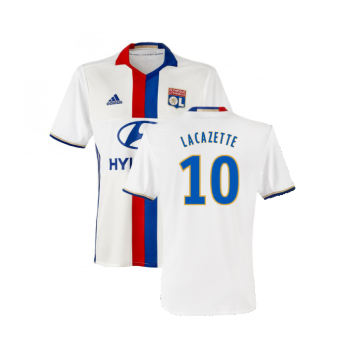 Lyon 2016-17 Home Shirt (3XL) (Mint) (Lacazette 10)