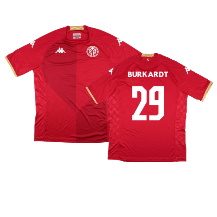 Mainz 05 2022-23 Home Shirt (Sponsorless) (3XL) (Mint) (Burkardt 29)