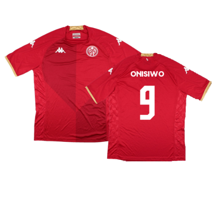 Mainz 05 2022-23 Home Shirt (Sponsorless) (3XL) (Mint) (Onisiwo 9)