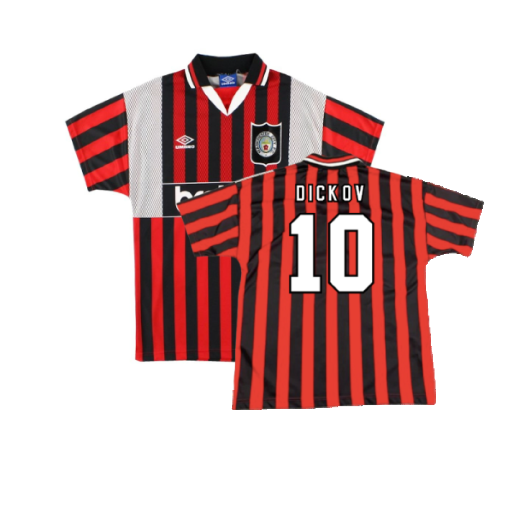 man City 1994-1996 Away Shirt (XL) (Excellent) (DICKOV 10)_0