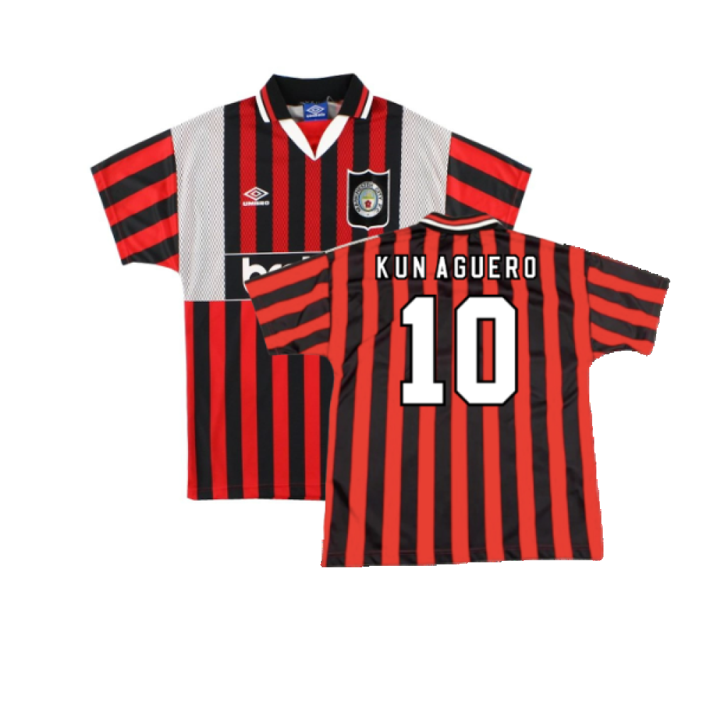 man City 1994-1996 Away Shirt (XL) (Excellent) (KUN AGUERO 10)_0