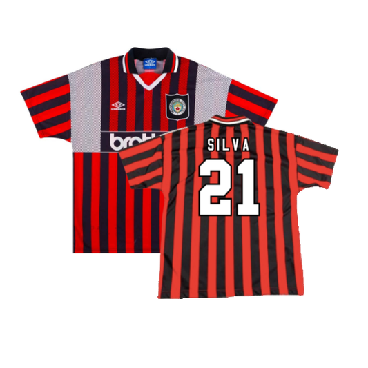 Manchester City 1994-96 Away (XL) (Excellent) (SILVA 21)_0
