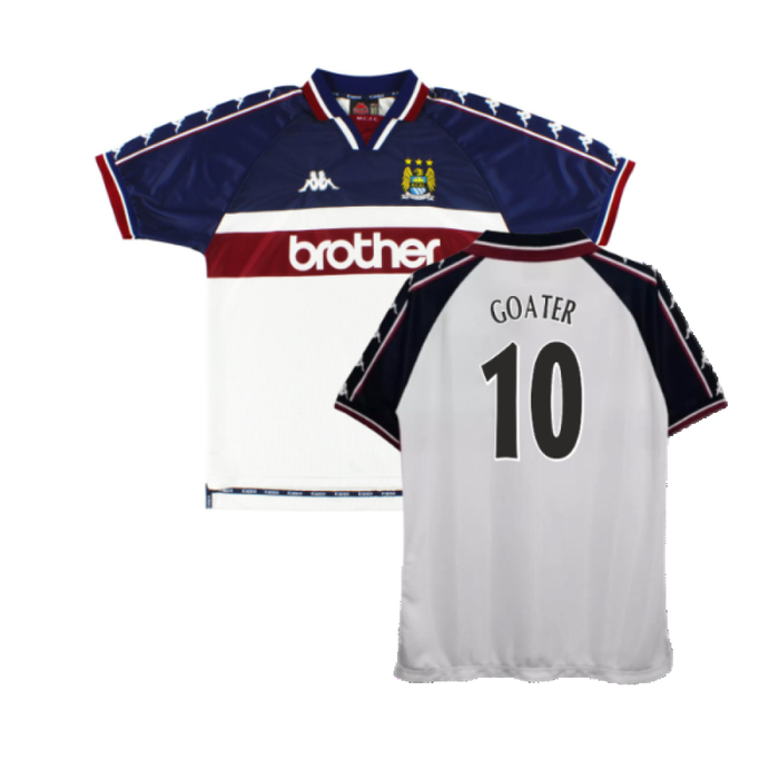 Manchester City 1997-98 Away Shirt (XL) (Good) (Goater 10)