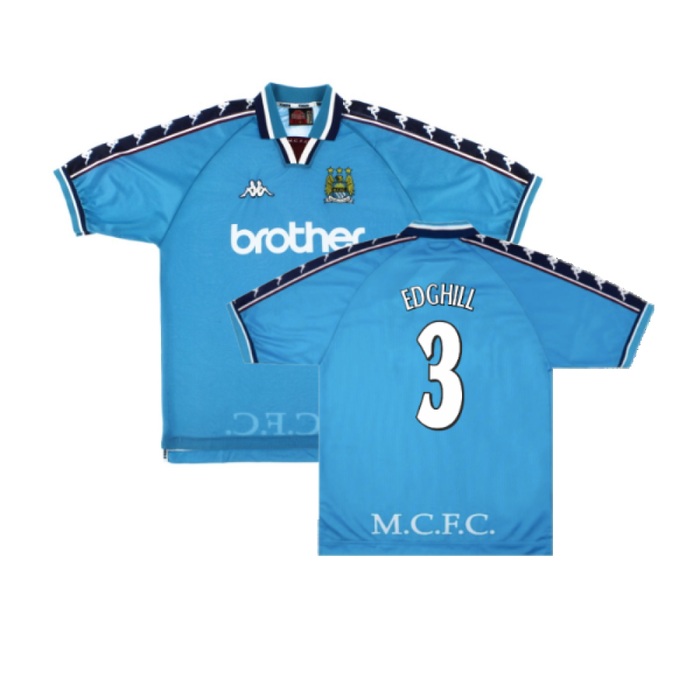 Manchester City 1997-99 Home Shirt (M) (Excellent) (Edghill 3)