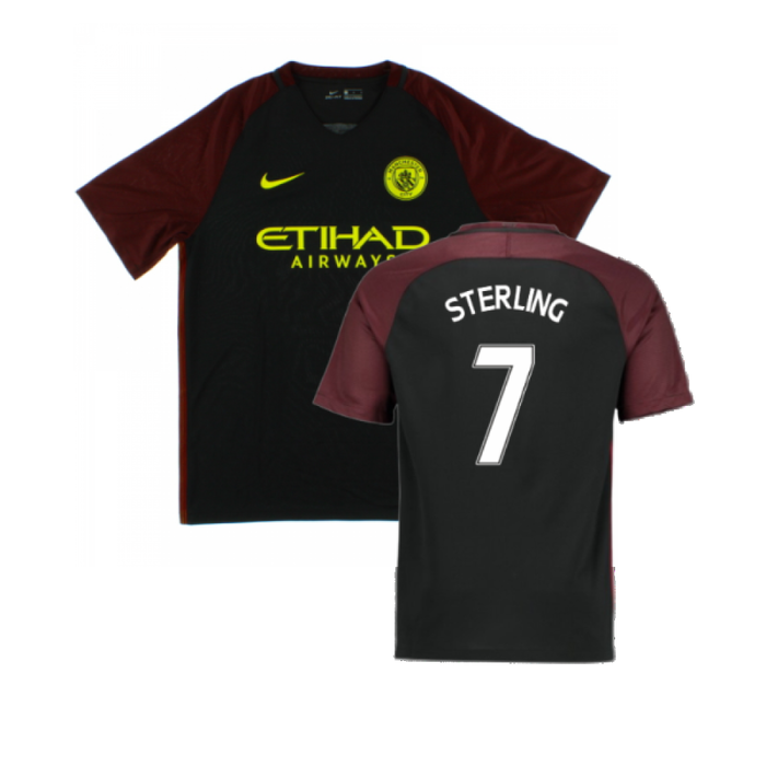 Manchester City 2016-17 Away Shirt (XXL) (Excellent) (Sterling 7)