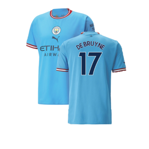 Manchester City 2022-23 Home Shirt (M) (Excellent) (De Bruyne 17)_0