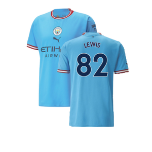 Manchester City 2022-23 Home Shirt (M) (Excellent) (Lewis 82)_0