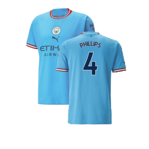 Manchester City 2022-23 Home Shirt (M) (Excellent) (Phillips 4)_0