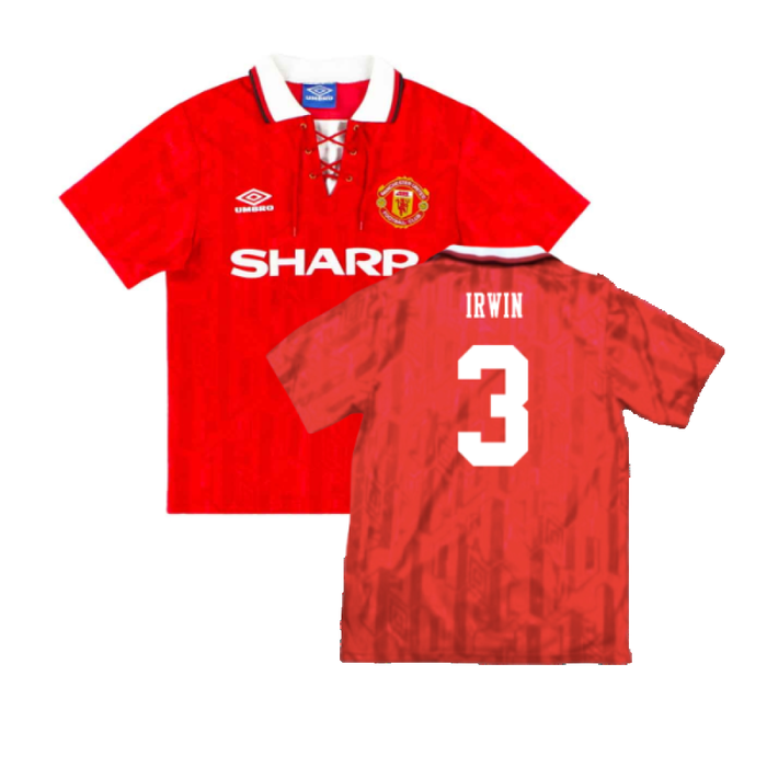 Manchester United 1992-94 Home (XXL) (Excellent) (Law 10)