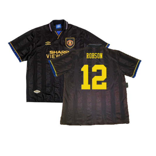 Manchester United 1993-1995 Away Shirt (Very Good) (Robson 12)_0