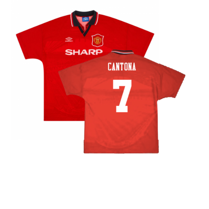 Manchester United 1994-96 Home Shirt (XXL) (Excellent) (Cantona 7)