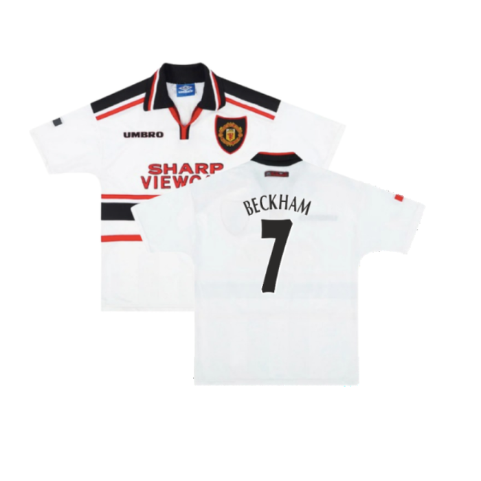 Manchester United 1997-98 Away Shirt (Good) (Beckham 7)