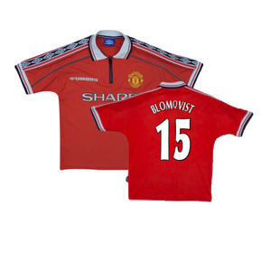 Manchester United 1998-00 Home Shirt (Y) (Excellent) (Blomqvist 15)_0