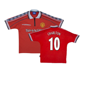 Manchester United 1998-00 Home Shirt (Y) (Excellent) (Charlton 10)_0