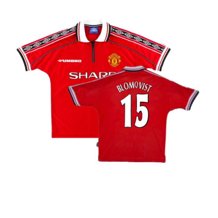 Manchester United 1998-2000 Home (M) (Very Good) (Blomqvist 15)