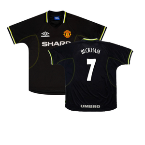 Manchester United 1998-99 Third Shirt (Very Good) (Beckham 7)_0