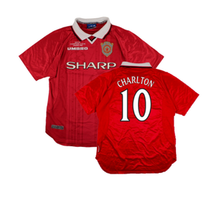 Manchester United 1999-00 European Home Shirt (L) (Excellent) (Charlton 10)_0