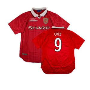 Manchester United 1999-00 European Home Shirt (M) (Excellent) (Cole 9)_0