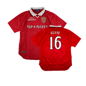 Manchester United 1999-00 European Home Shirt (XL) (Excellent) (Keane 16)_0