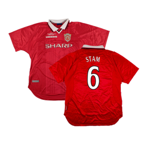 Manchester United 1999-2000 Champions League Home Shirt (XXL) (Excellent) (Stam 6)_0