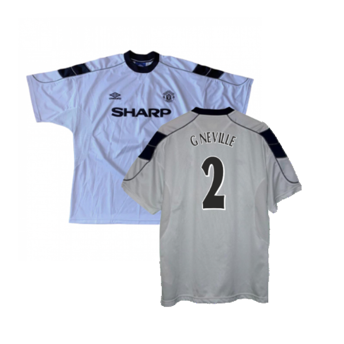 Manchester United 2000-01 Away Shirt (XXL) (Very Good) (G Neville 2)