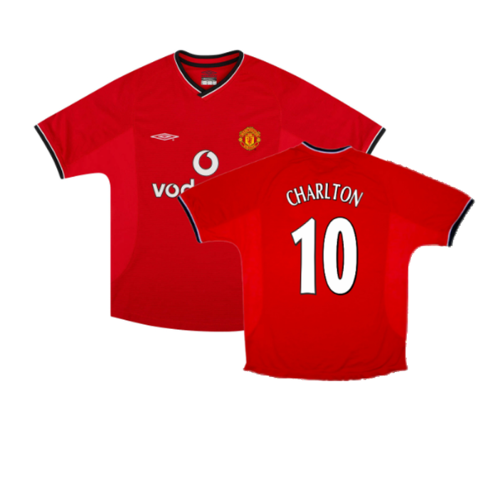 Manchester United 2000-02 Home Shirt (Excellent) (Charlton 10)