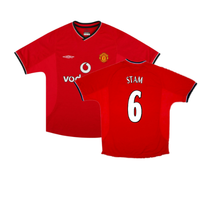 Manchester United 2000-02 Home Shirt (XXL) (Excellent) (Stam 6)