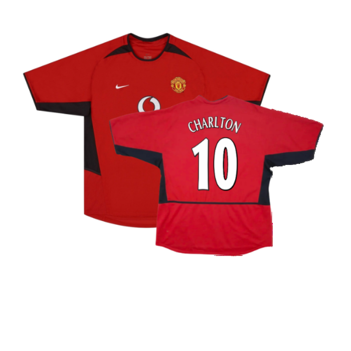 Manchester United 2002-04 Home Shirt (XXL) (Fair) (Charlton 10)