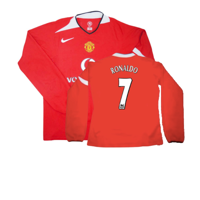 Manchester United 2004-06 Home L/S Shirt (XL) (Very Good) (Ronaldo 7)