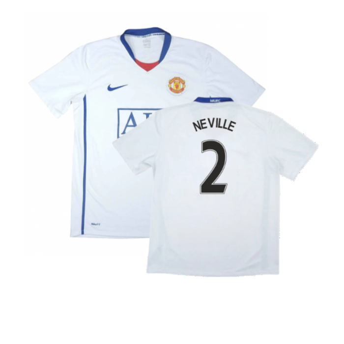 Manchester United 2008-09 Away Shirt (Very Good) (Neville 2)