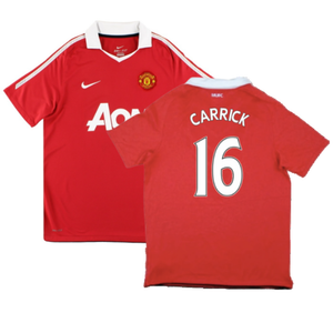 Manchester United 2010-11 Home Shirt (S) (Good) (Carrick 16)_0