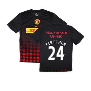 Manchester United 2010-2011 Training Shirt (M) (Fletcher 24) (Excellent)_0