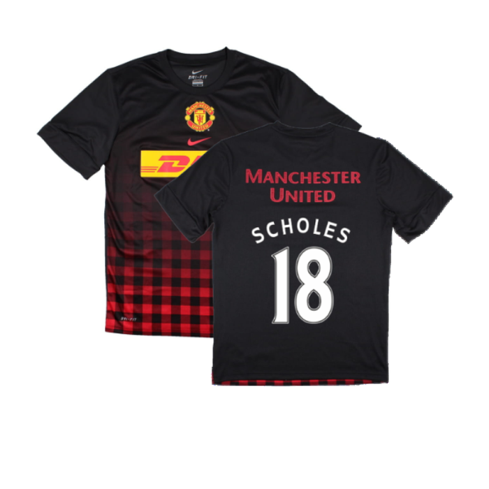 Manchester United 2010-2011 Training Shirt (M) (Scholes 18) (Excellent)