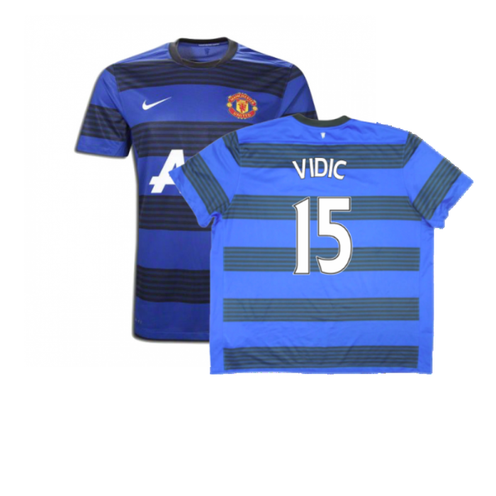 Manchester United 2011-12 Away Shirt (S) (Excellent) (Vidic 15)