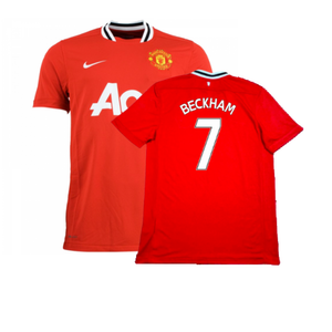 Manchester United 2011-12 Home Shirt (Very Good) (BECKHAM 7)_0