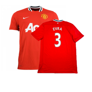 Manchester United 2011-12 Home Shirt (Very Good) (Evra 3)_0