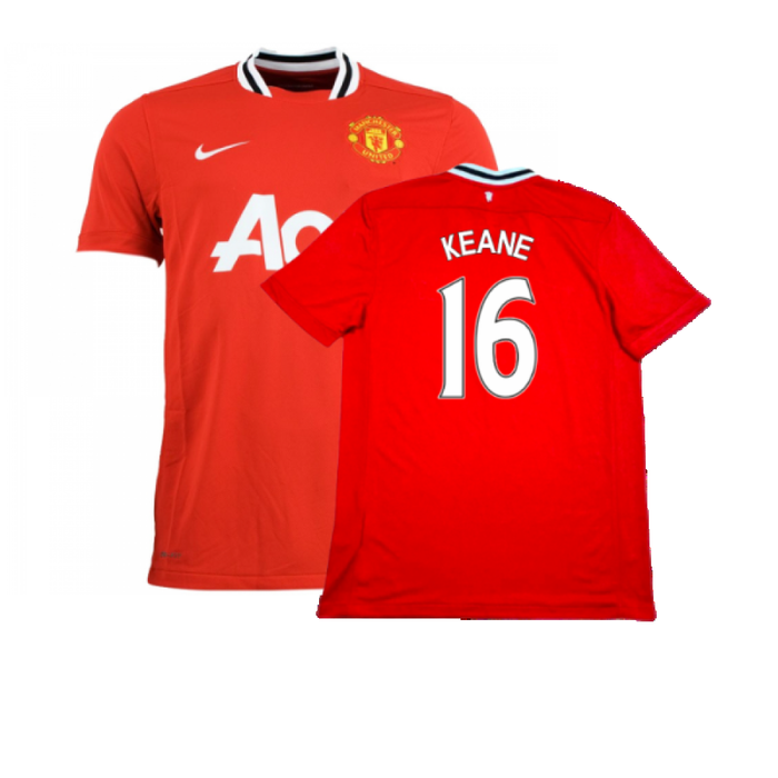 Manchester United 2011-12 Home Shirt (L) (Excellent) (KEANE 16)