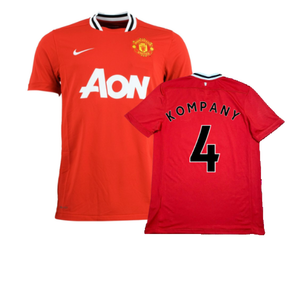 Manchester United 2011-12 Home Shirt (XL) (Kompany 4) (Excellent)_0